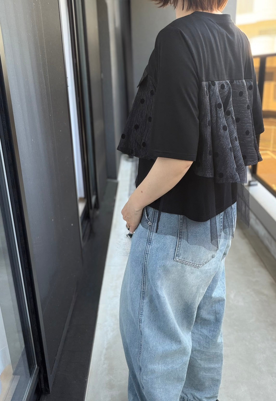 ドットチュールTシャツ