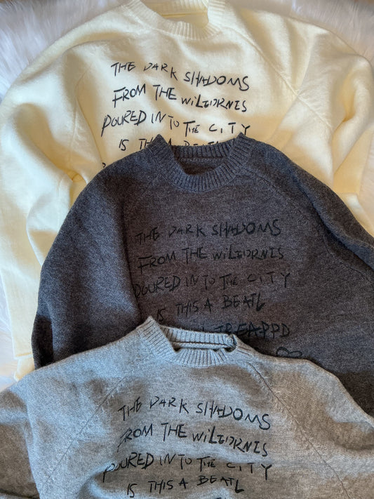 ロゴデザインニット