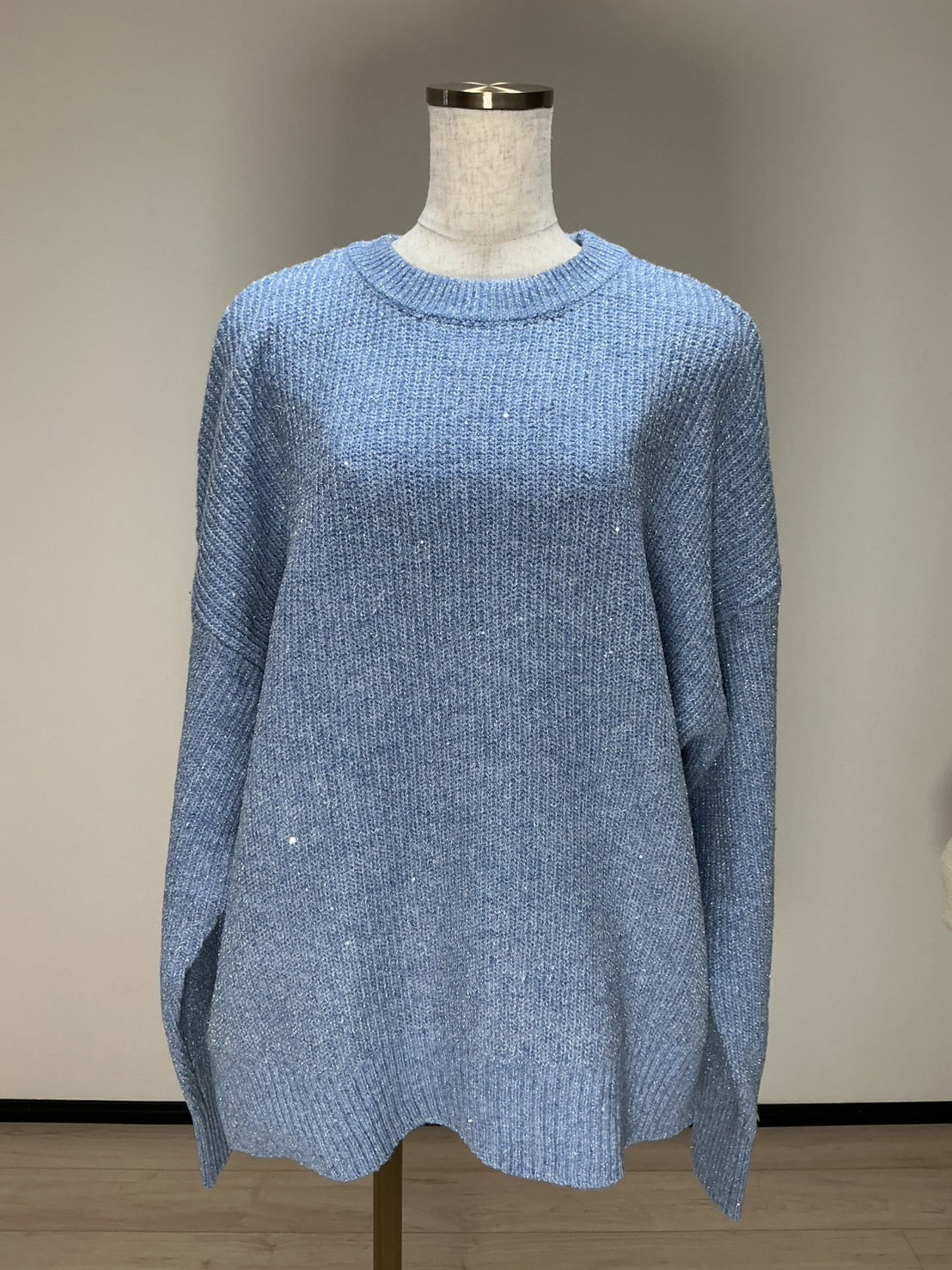 大人愛されキラキラニット