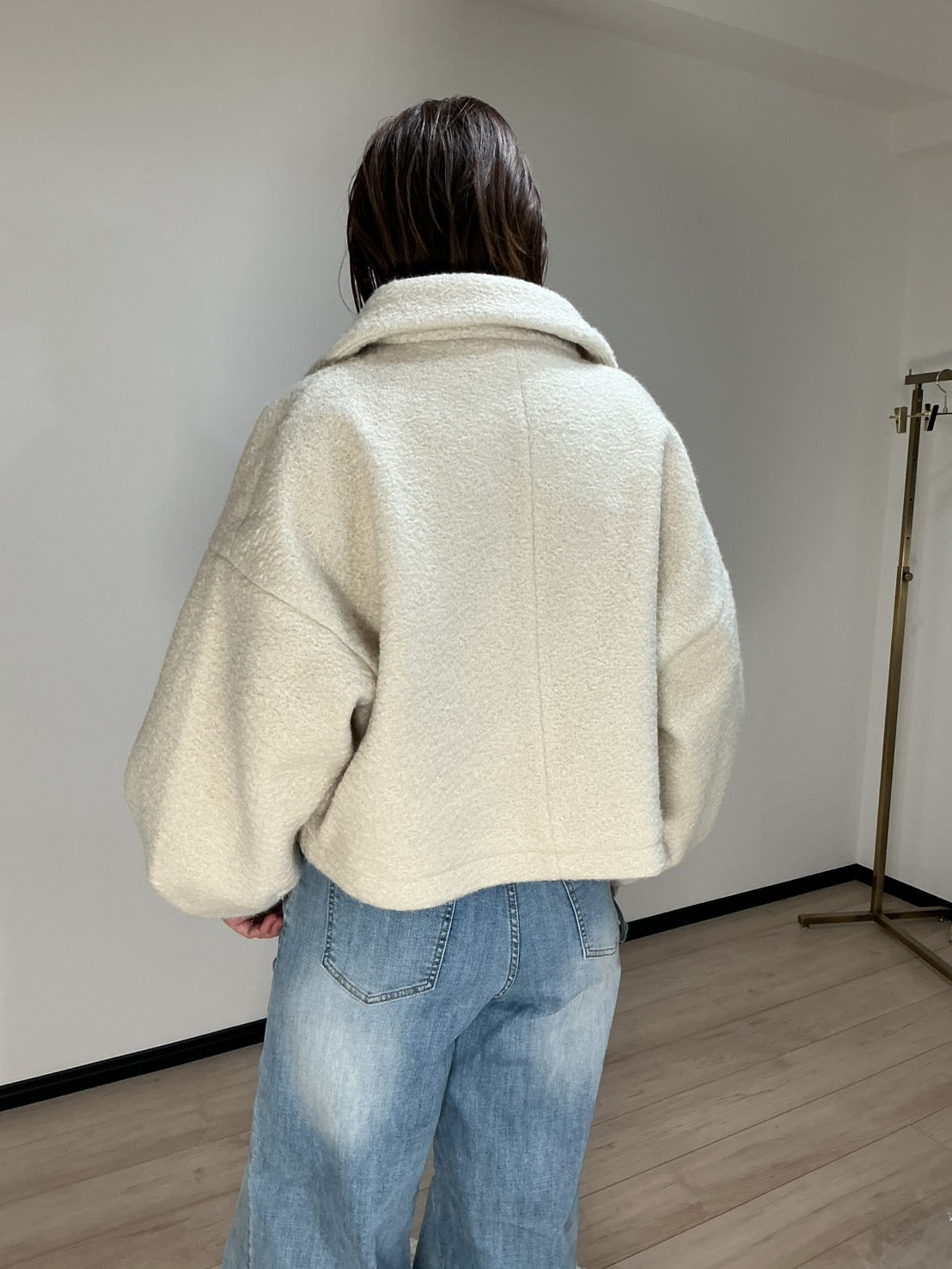 ボアショートブルゾン