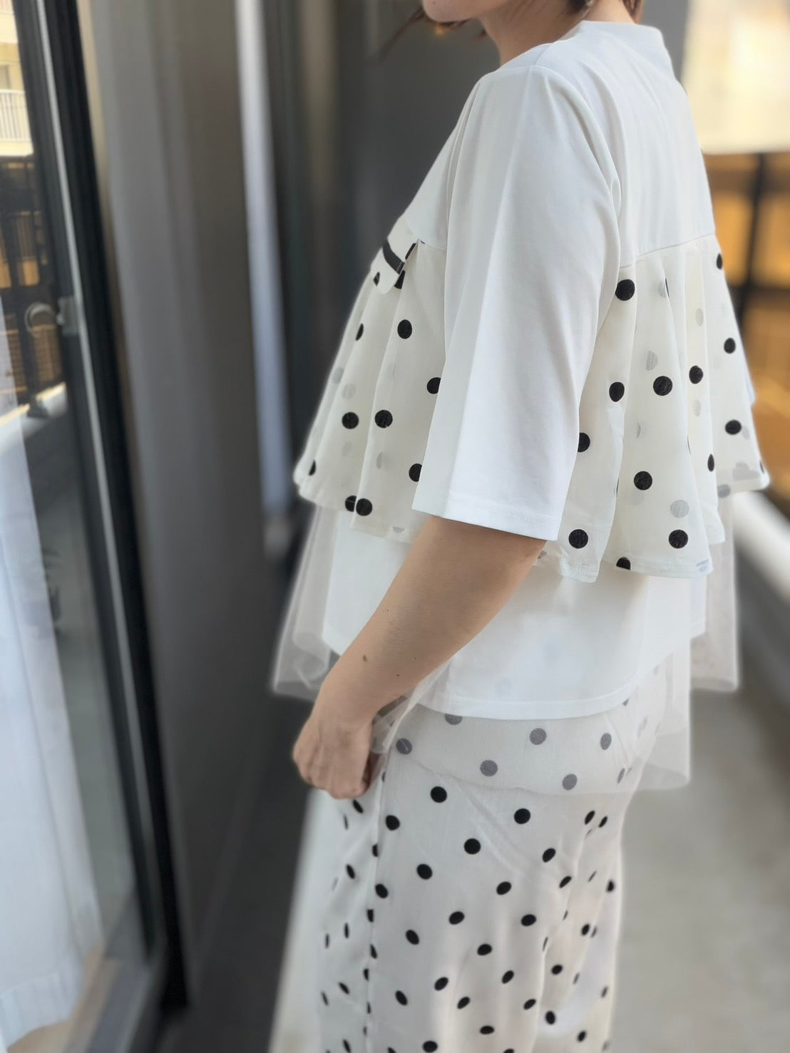 ドットチュールTシャツ