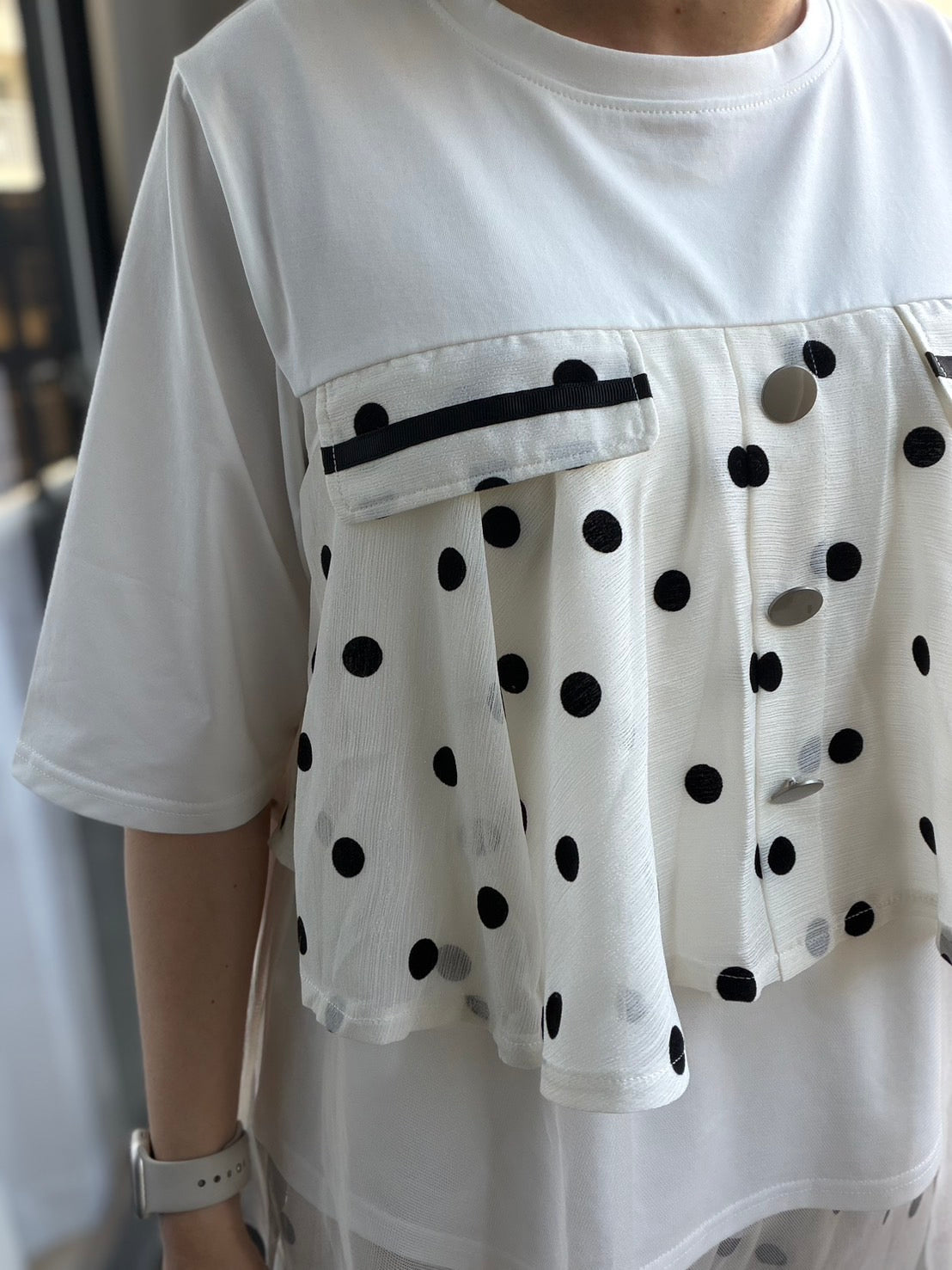 ドットチュールTシャツ